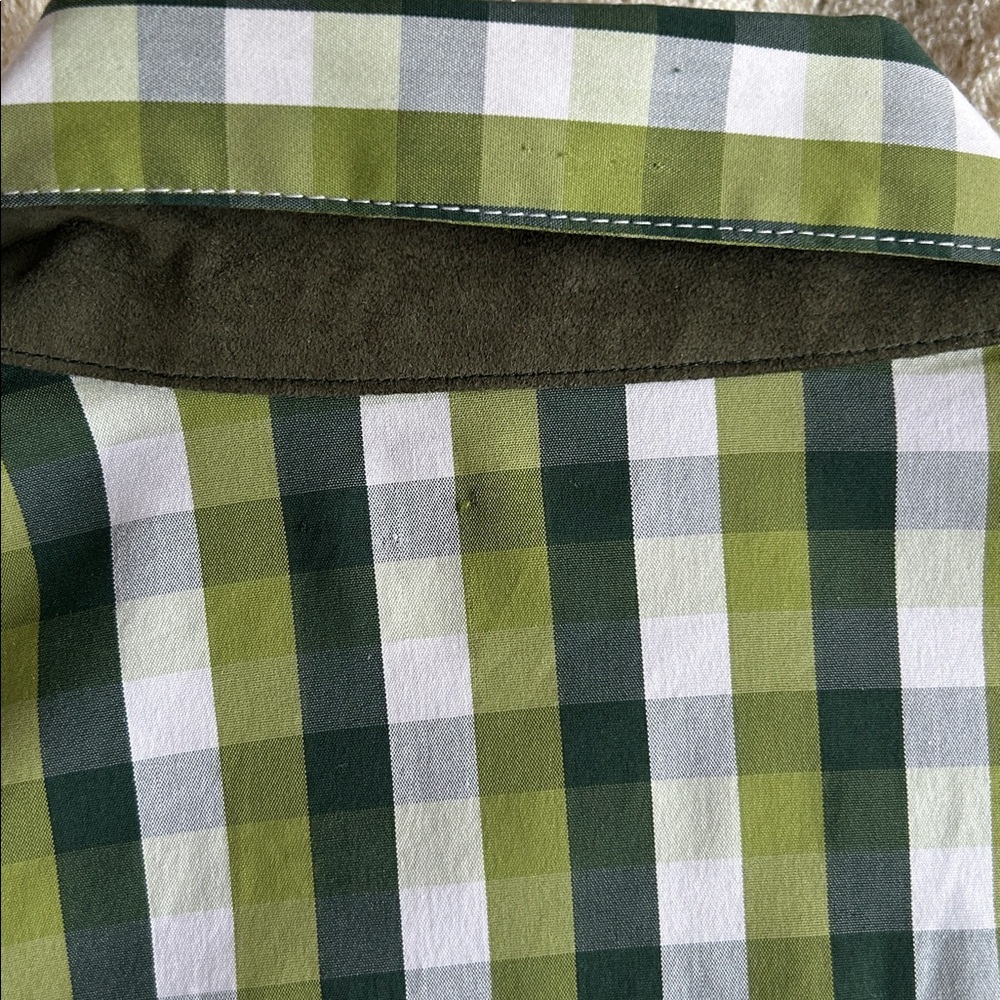 Wallmann button down blouse 4 Checkered Ruffle fr… - image 8